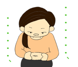 Single person woman Ma-ko sticker #6709353