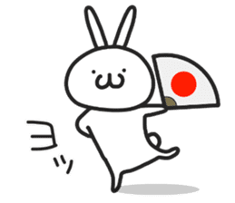 Simple stamp of simple rabbit sticker #6709770