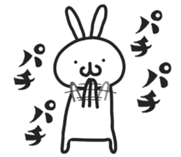 Simple stamp of simple rabbit sticker #6709774