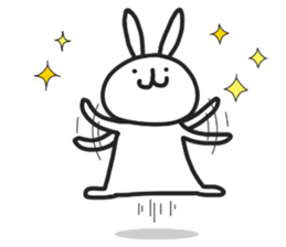 Simple stamp of simple rabbit sticker #6709778