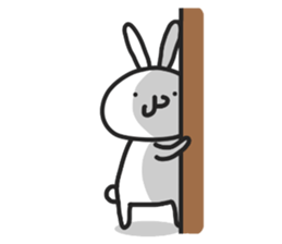 Simple stamp of simple rabbit sticker #6709780