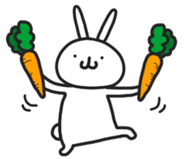 Simple stamp of simple rabbit sticker #6709781