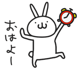 Simple stamp of simple rabbit sticker #6709782