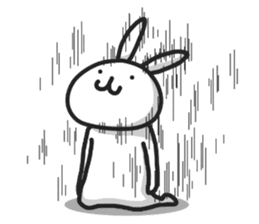 Simple stamp of simple rabbit sticker #6709784