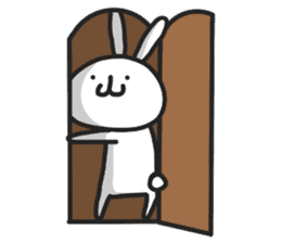 Simple stamp of simple rabbit sticker #6709787