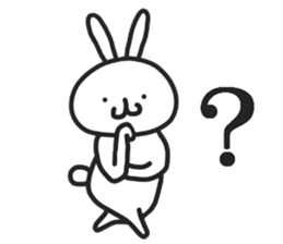 Simple stamp of simple rabbit sticker #6709789