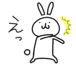 Simple stamp of simple rabbit sticker #6709790
