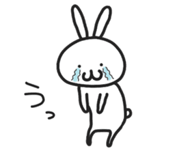 Simple stamp of simple rabbit sticker #6709791