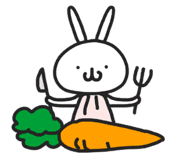 Simple stamp of simple rabbit sticker #6709792