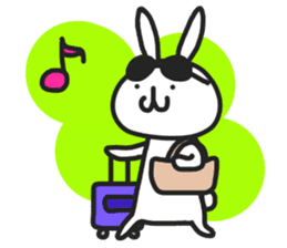 Simple stamp of simple rabbit sticker #6709793