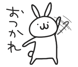 Simple stamp of simple rabbit sticker #6709795
