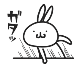 Simple stamp of simple rabbit sticker #6709797