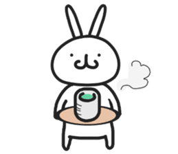 Simple stamp of simple rabbit sticker #6709802