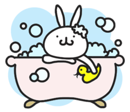 Simple stamp of simple rabbit sticker #6709804