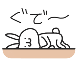 Simple stamp of simple rabbit sticker #6709805