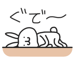 Simple stamp of simple rabbit sticker #6709805