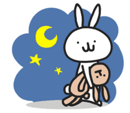 Simple stamp of simple rabbit sticker #6709807