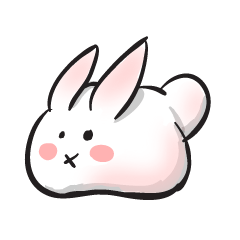 Cute white bunny