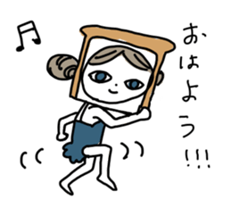 Sake pond meat forests Girls sticker #6711328