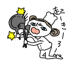 Sake pond meat forests Girls sticker #6711329