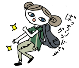 Sake pond meat forests Girls sticker #6711330