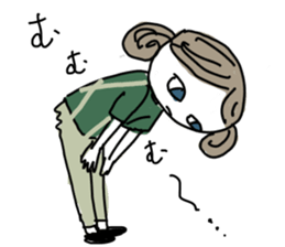 Sake pond meat forests Girls sticker #6711331