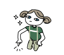 Sake pond meat forests Girls sticker #6711336