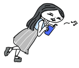 Sake pond meat forests Girls sticker #6711340