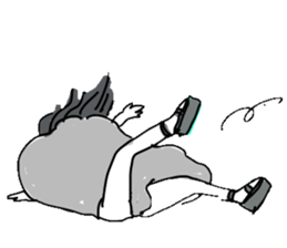 Sake pond meat forests Girls sticker #6711344