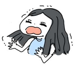 Sake pond meat forests Girls sticker #6711347