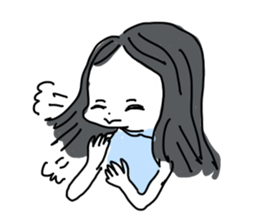 Sake pond meat forests Girls sticker #6711348