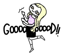 Sake pond meat forests Girls sticker #6711351