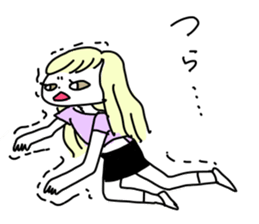 Sake pond meat forests Girls sticker #6711355