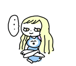 Sake pond meat forests Girls sticker #6711357