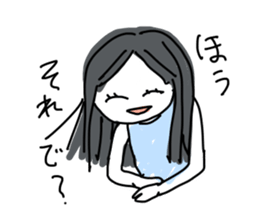 Sake pond meat forests Girls sticker #6711360