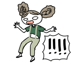 Sake pond meat forests Girls sticker #6711363