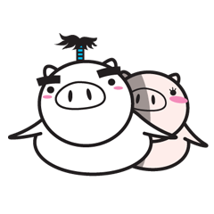 Fairy of a pig - Takeshi & wife -