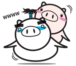 Fairy of a pig - Takeshi & wife - sticker #6711728
