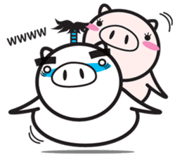 Fairy of a pig - Takeshi & wife - sticker #6711728