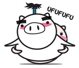 Fairy of a pig - Takeshi & wife - sticker #6711729