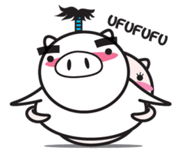 Fairy of a pig - Takeshi & wife - sticker #6711729