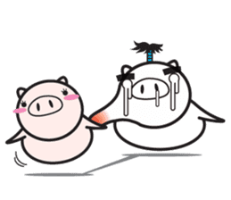 Fairy of a pig - Takeshi & wife - sticker #6711731
