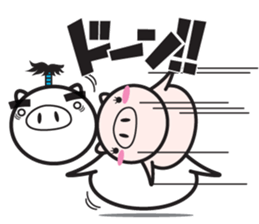 Fairy of a pig - Takeshi & wife - sticker #6711732