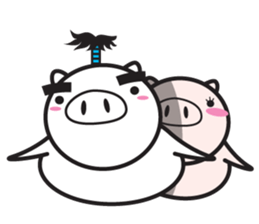 Fairy of a pig - Takeshi & wife - sticker #6711733