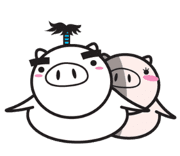 Fairy of a pig - Takeshi & wife - sticker #6711733