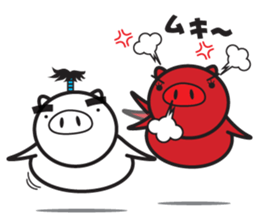 Fairy of a pig - Takeshi & wife - sticker #6711735