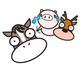 Fairy of a pig - Takeshi & wife - sticker #6711740