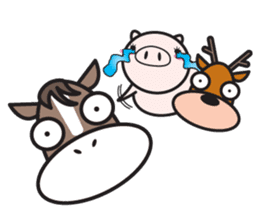 Fairy of a pig - Takeshi & wife - sticker #6711740