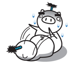 Fairy of a pig - Takeshi & wife - sticker #6711741