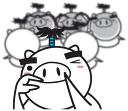 Fairy of a pig - Takeshi & wife - sticker #6711744